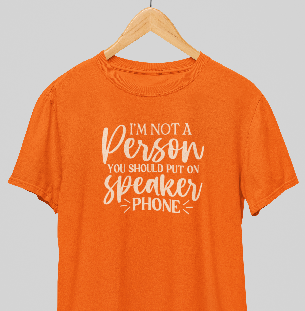 No Speaker phone : Witty Tee