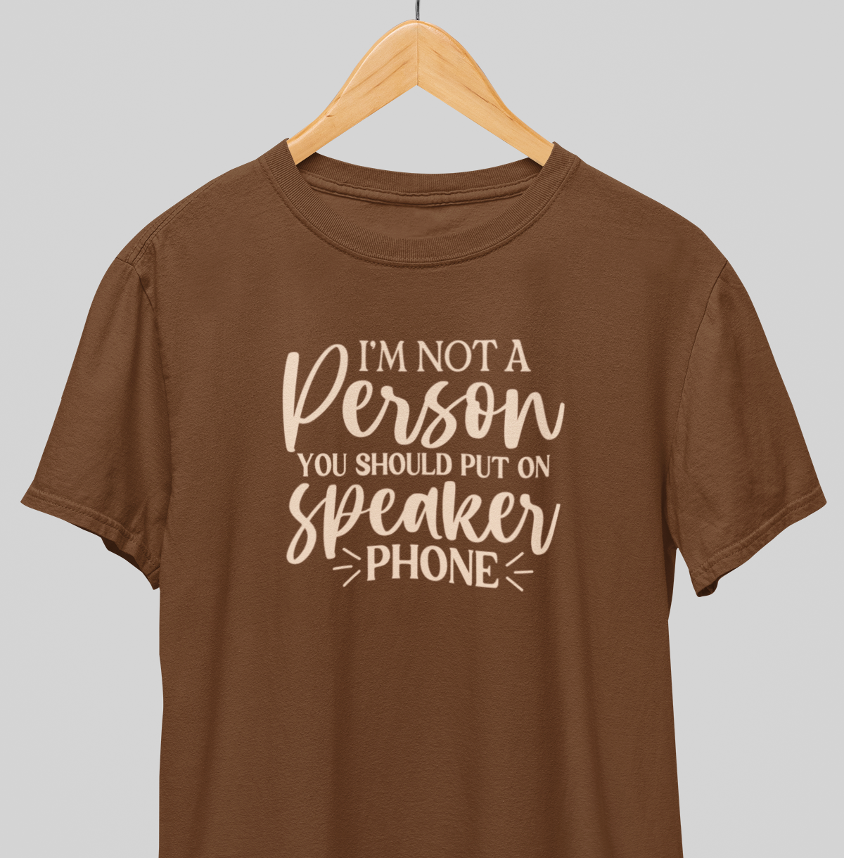 No Speaker phone : Witty Tee