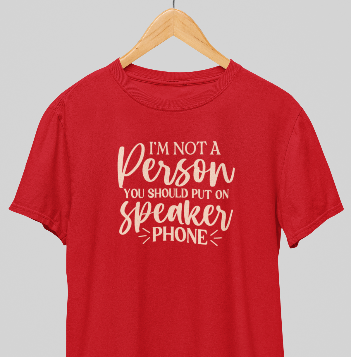 No Speaker phone : Witty Tee