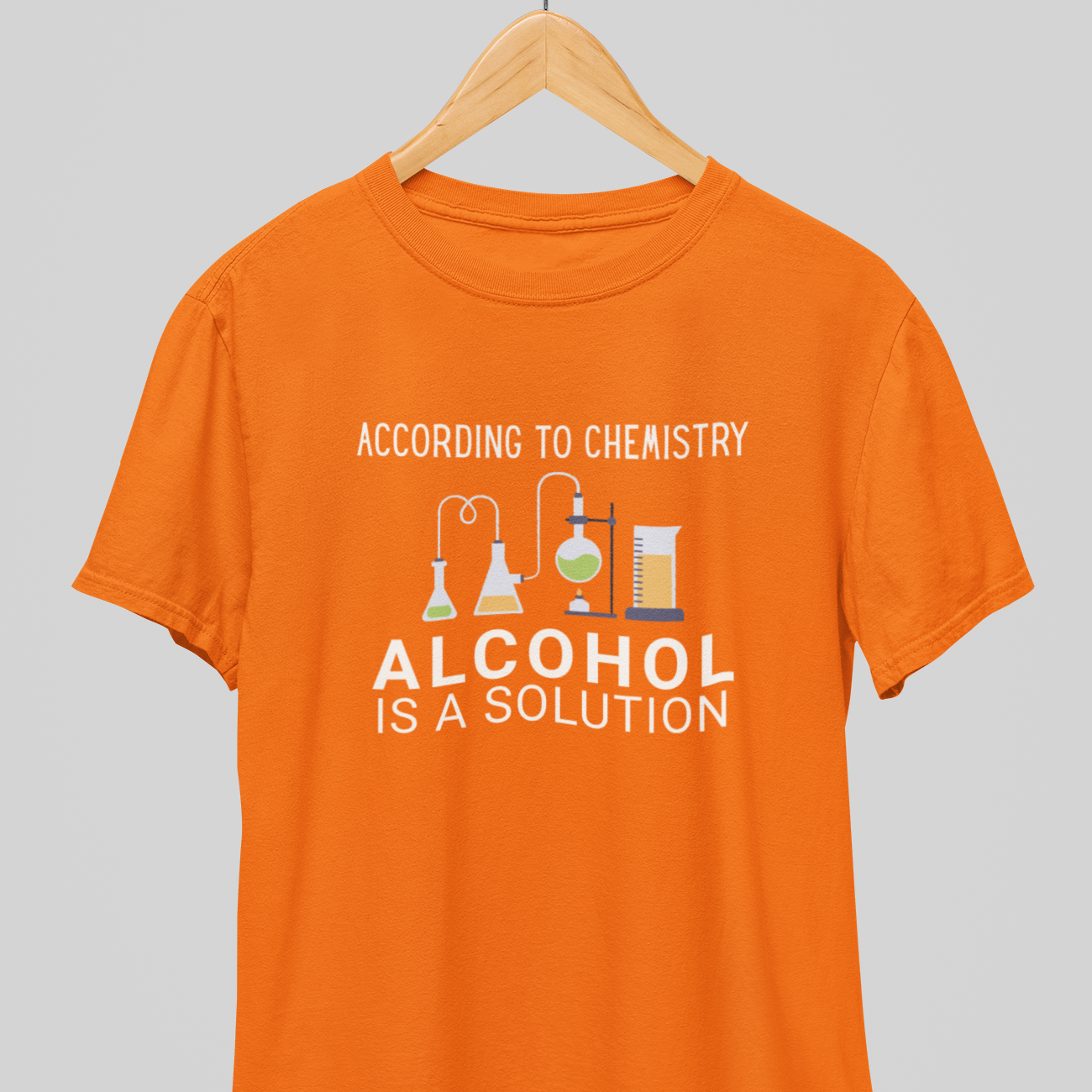 Alcohol is Solution : Fun Nerdy Tee
