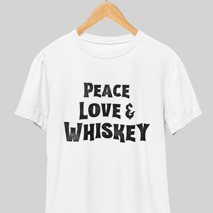 Peace Love: And Whiskey Tee