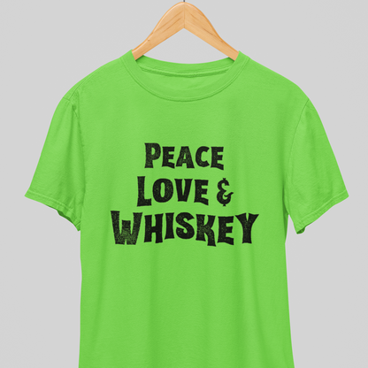 Peace Love: And Whiskey Tee