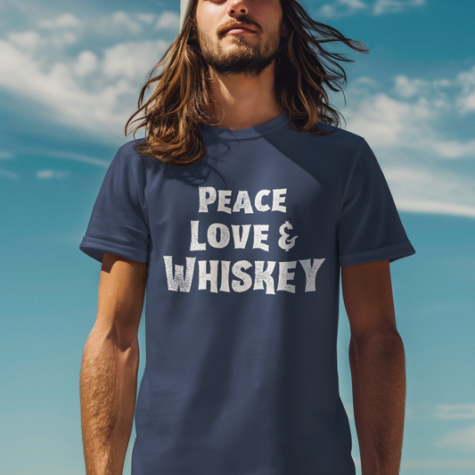 Peace Love: And Whiskey Tee