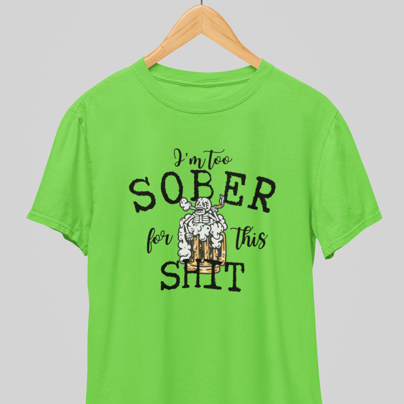 Too Sober : Thoughtful Tee