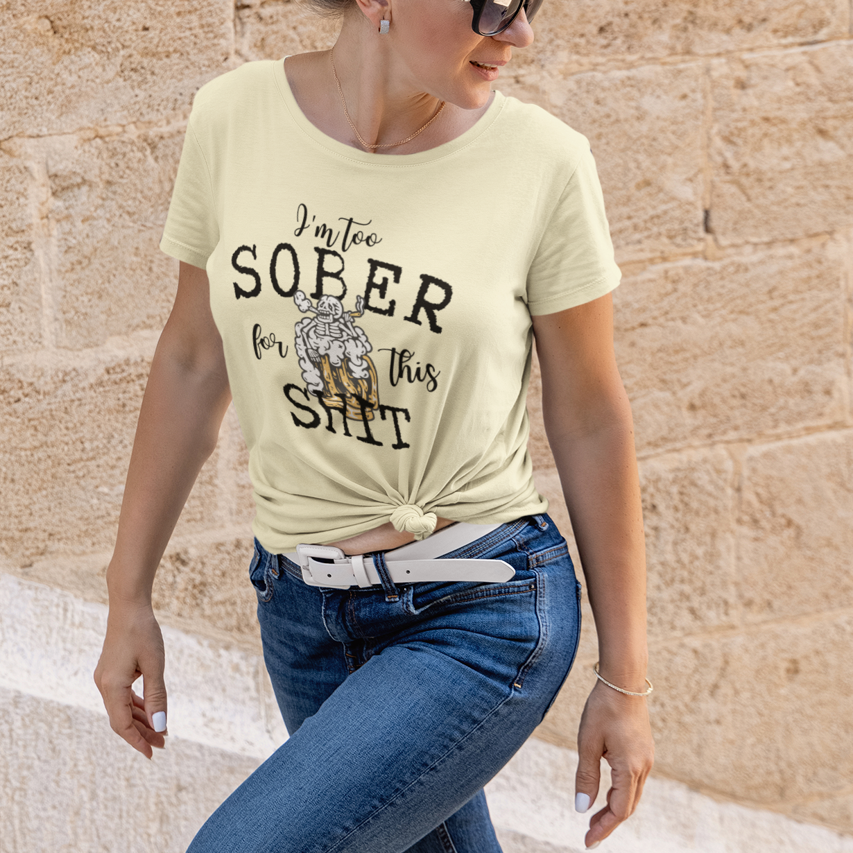 Too Sober : Thoughtful Tee