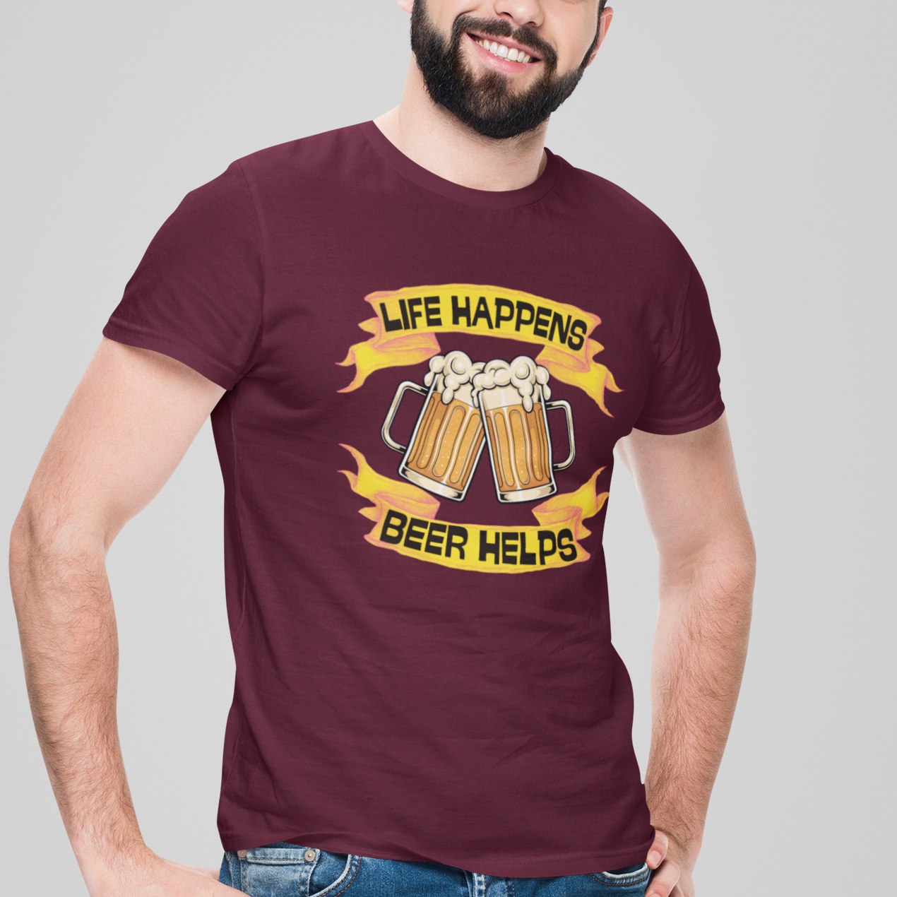 Life Happens : Beer Wisdom Tee