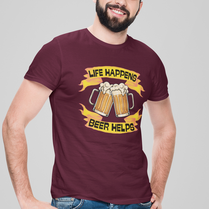 Life Happens : Beer Wisdom Tee