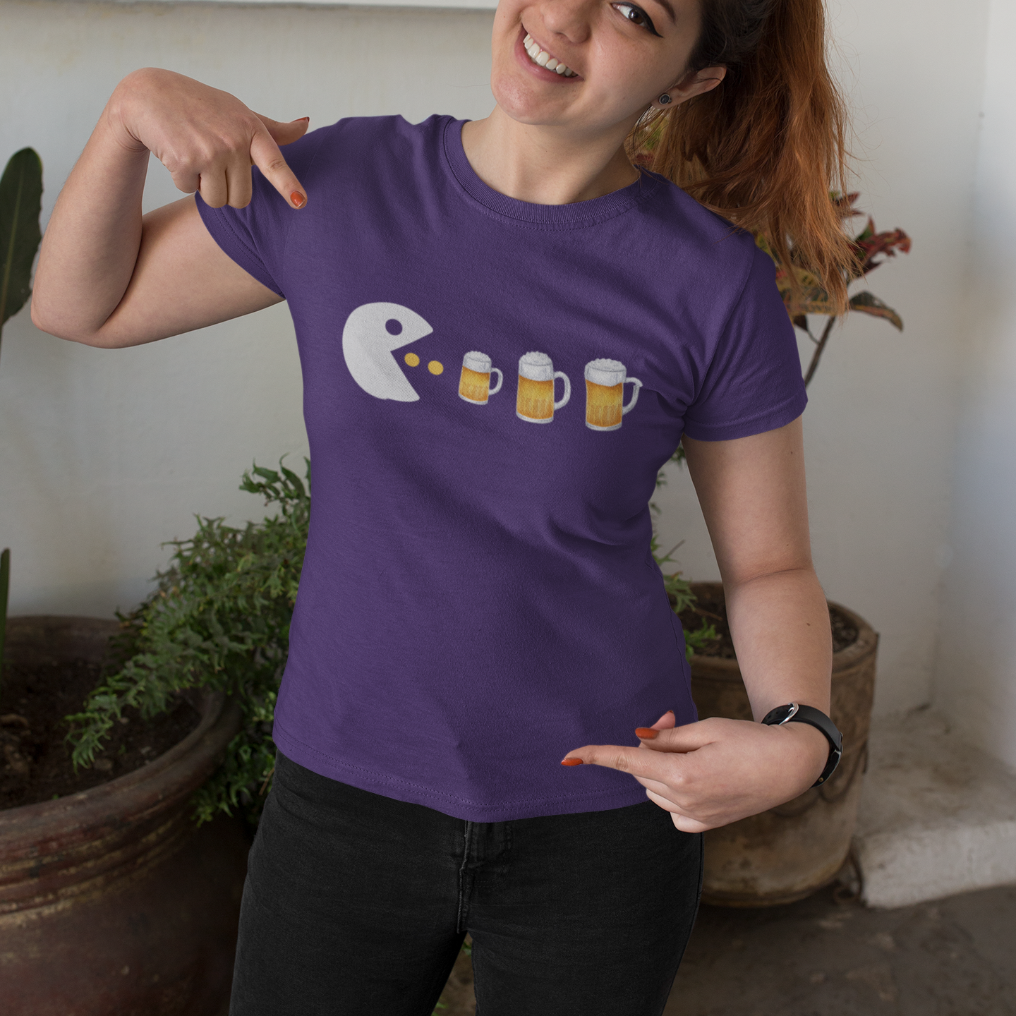 Pac-man : Drunk Games Tee