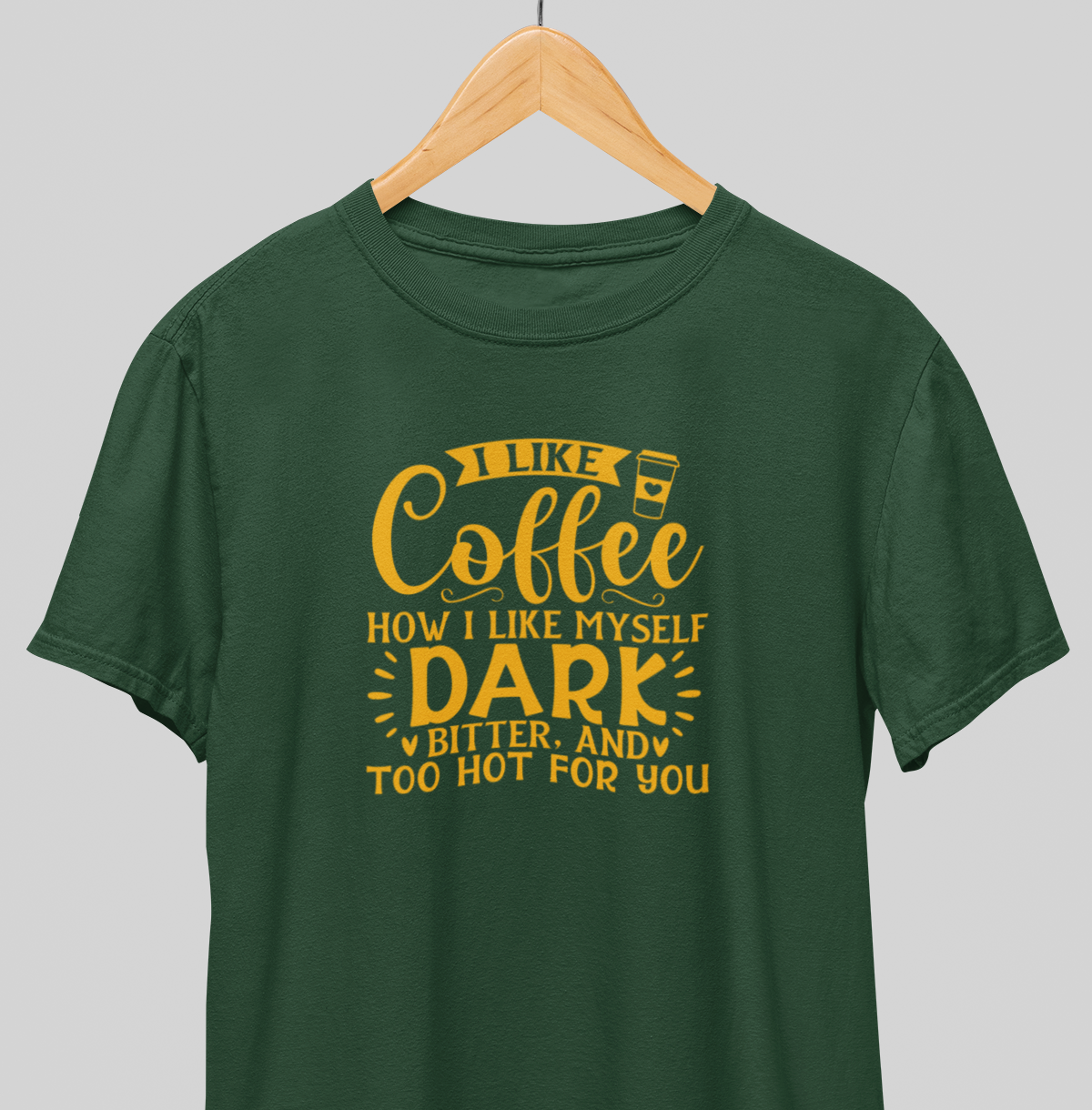 Cofee, Dark, Bitter : Quirky Tee