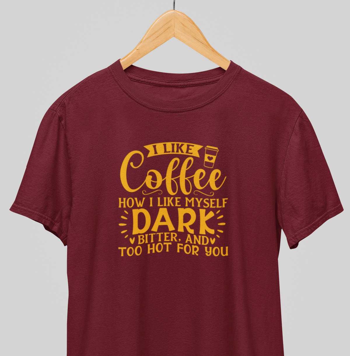 Cofee, Dark, Bitter : Quirky Tee