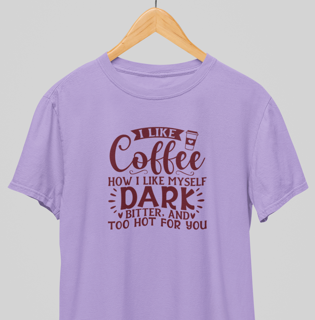 Cofee, Dark, Bitter : Quirky Tee