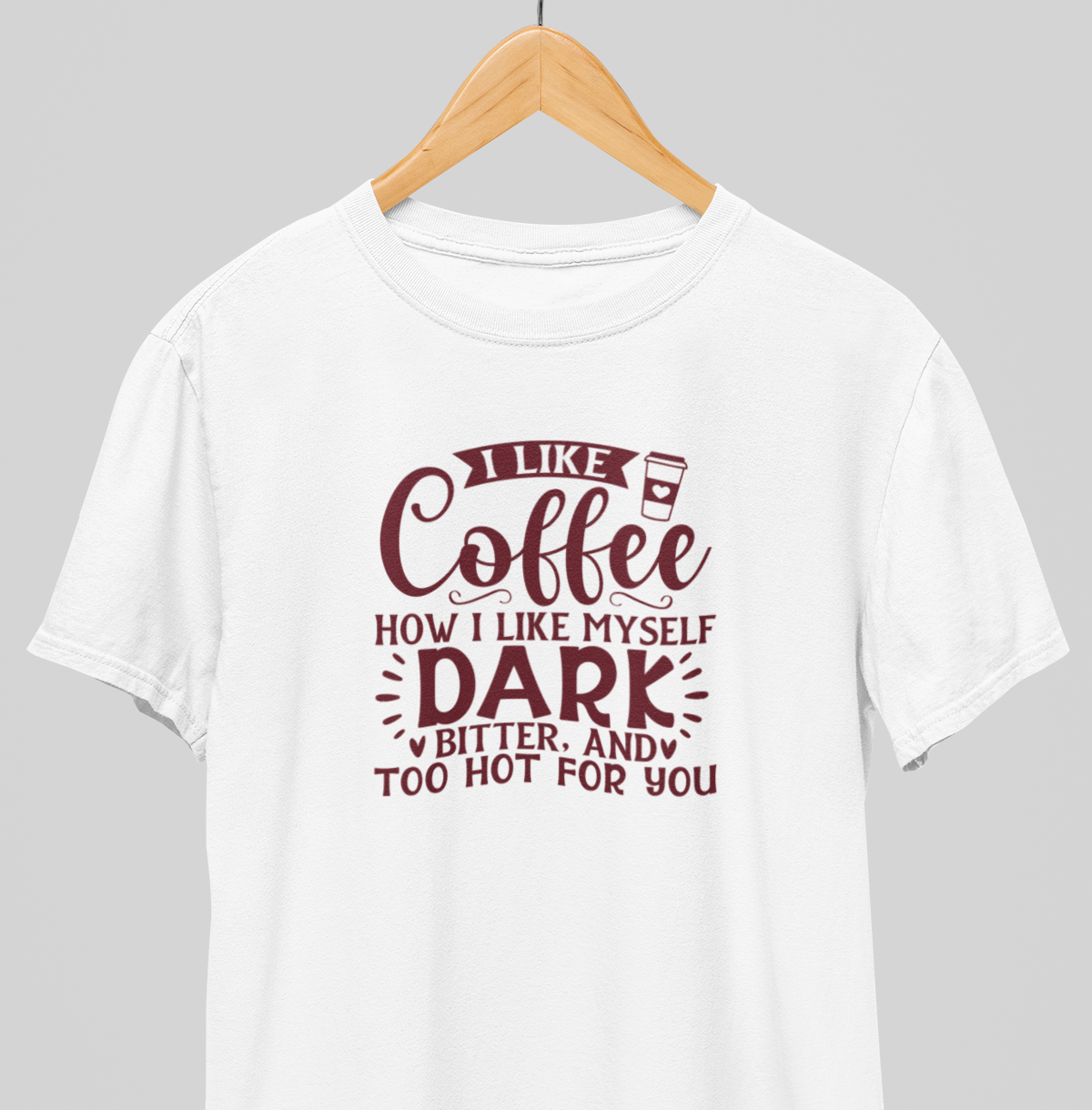 Cofee, Dark, Bitter : Quirky Tee